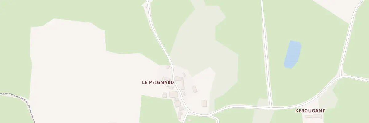 Plan du 1 Le Peignard à Calanhel