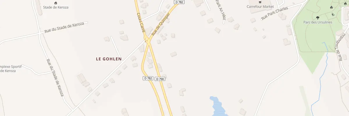 Plan du 3 Rte de Quimperlé au Faouët