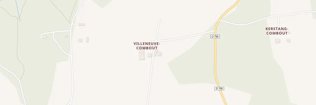 Plan du 308 Villeneuve Combout à Querrien