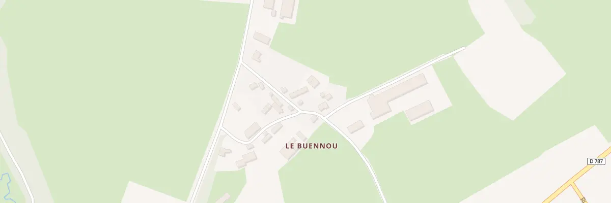 Plan du 2 Le Buennou à Carnoët