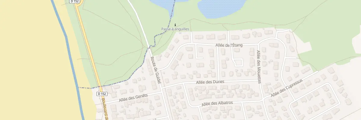 Plan du 5 All de l’Étang à Ploemeur