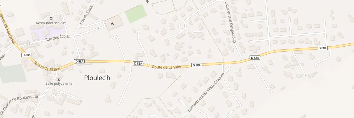 Plan du 7 Rte de Lannion à Ploulec’h