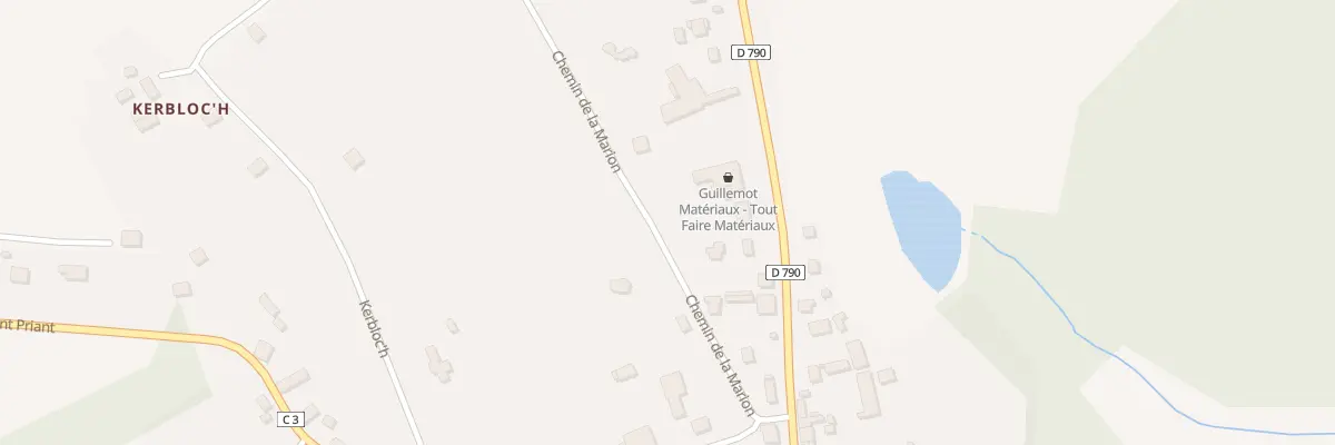 Plan du 229 Che de la Marion au Faouët
