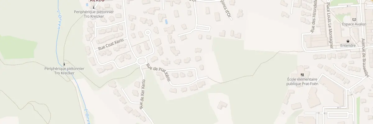 Plan du 6 Rue de Prat Kério à Guidel
