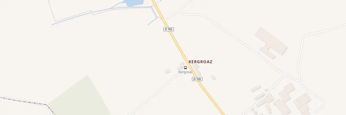 Plan du 2 Kergroise à Rédené