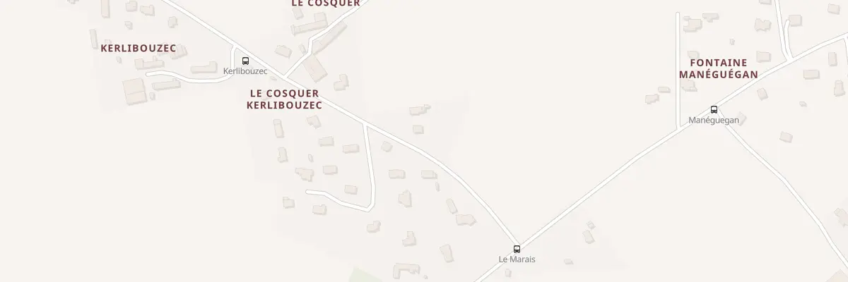 Plan du 2 Le Cosquer Kerlibouzec à Rédené