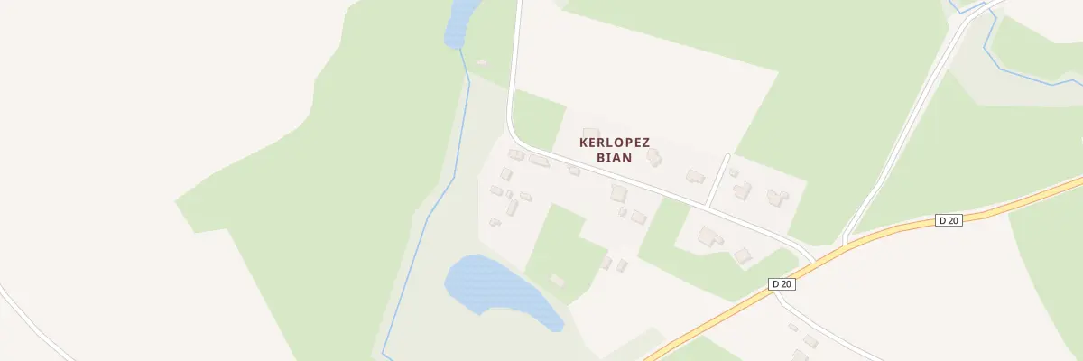 Plan du 3 Kerlopez à Trébrivan