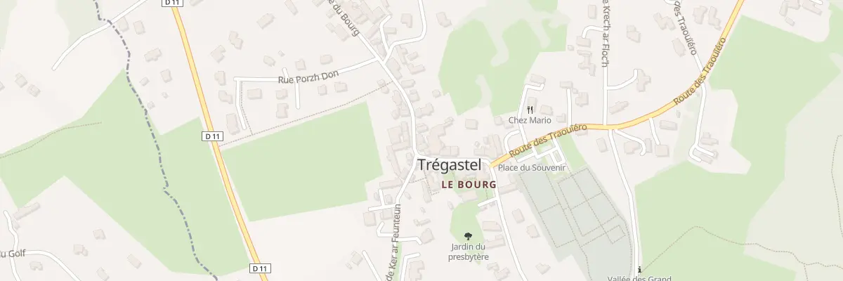 Plan du 13 Rte du Bourg à Trégastel