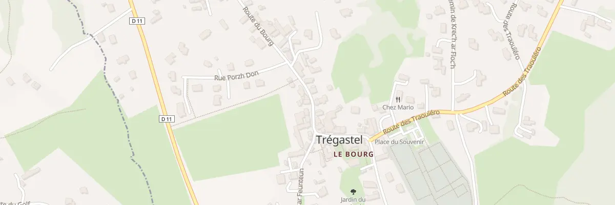 Plan du 16 Rte du Bourg à Trégastel