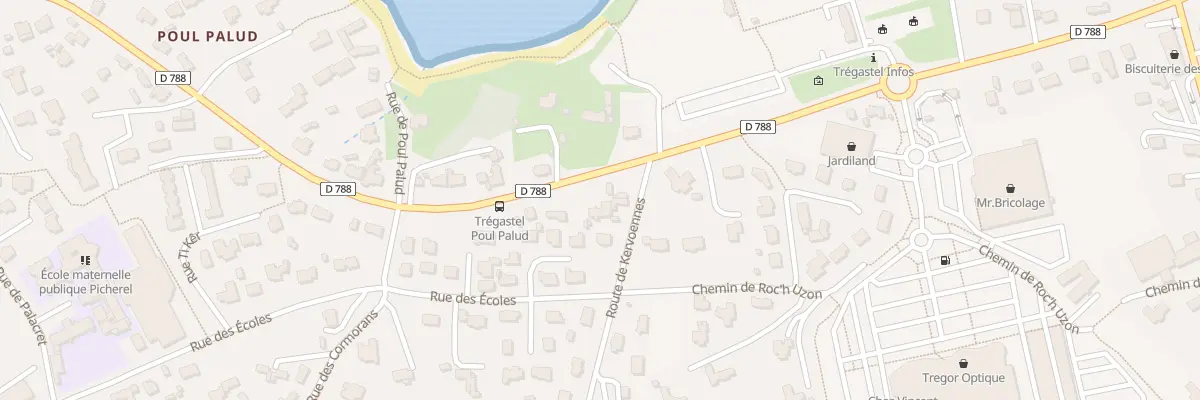 Plan du 61 Rue de Poul Palud à Trégastel