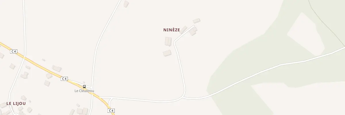 Plan du 5262 Le Nineze à Lanvénégen