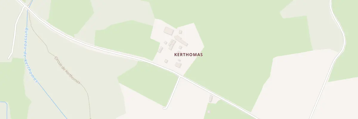 Plan du 2 Kerthomas à Plusquellec