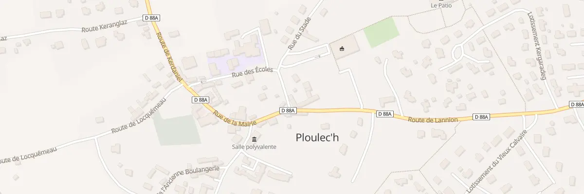 Plan du 9 Rue des Écoles à Ploulec’h