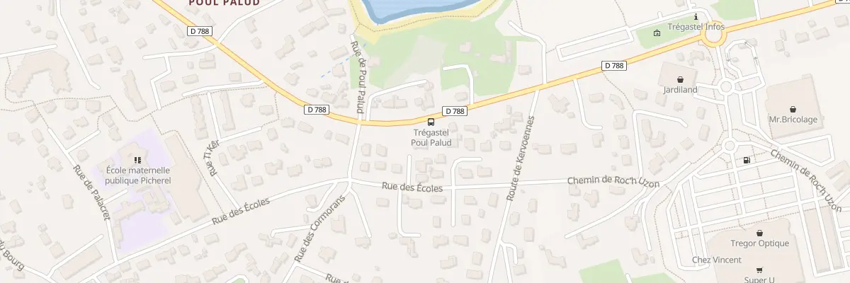 Plan du 18 Rue des Écoles à Trégastel