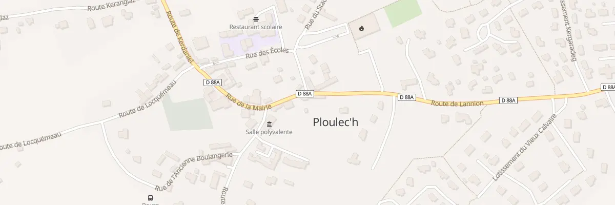 Plan du 10 Rue de la Mairie à Ploulec’h