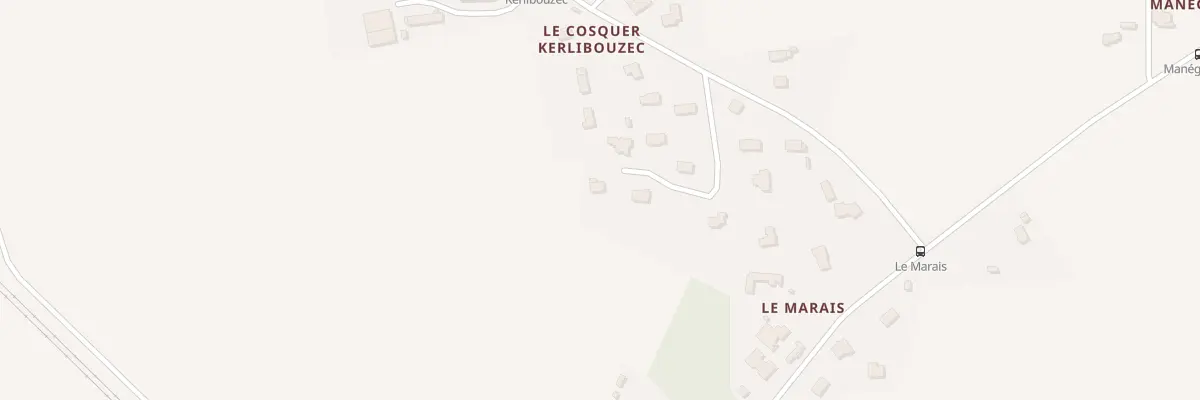 Plan du 21 Le Cosquer Kerlibouzec à Rédené