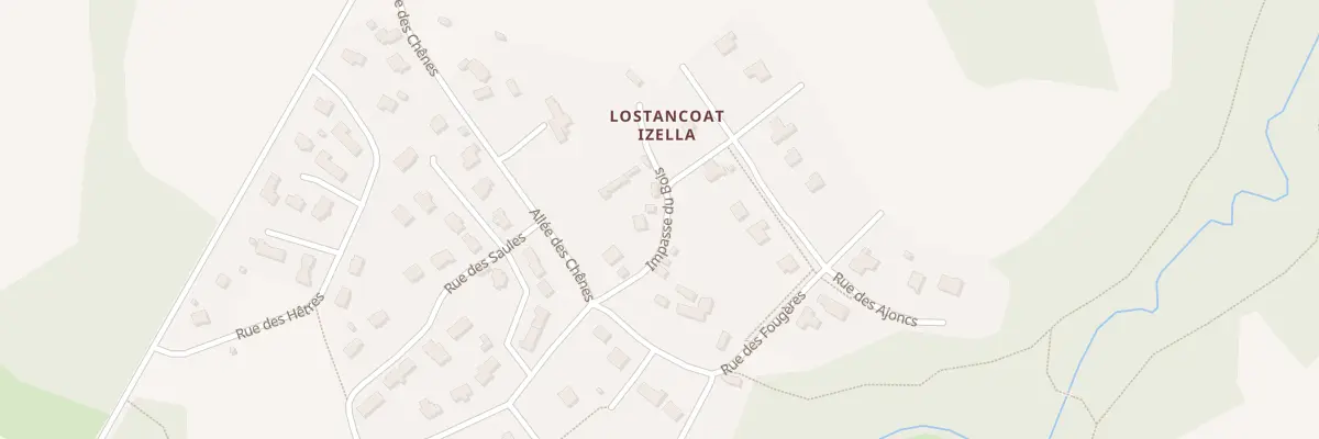 Plan du 5080 Lostancoat Izellan au Moustoir