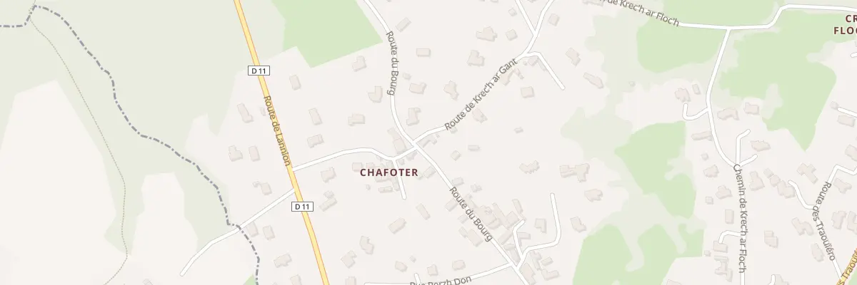 Plan du 49 Rte du Bourg à Trégastel