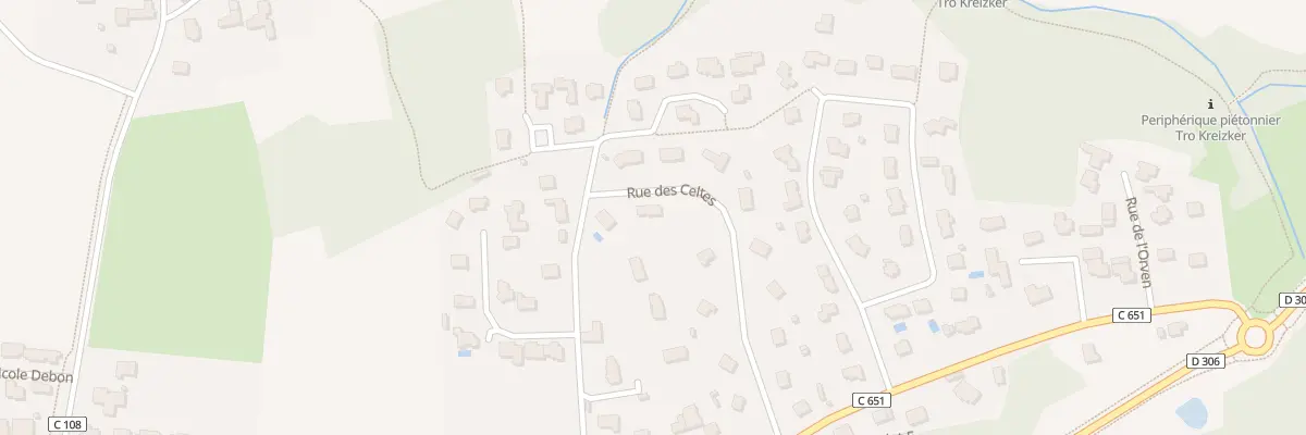 Plan du 9 Rue des Celtes à Guidel