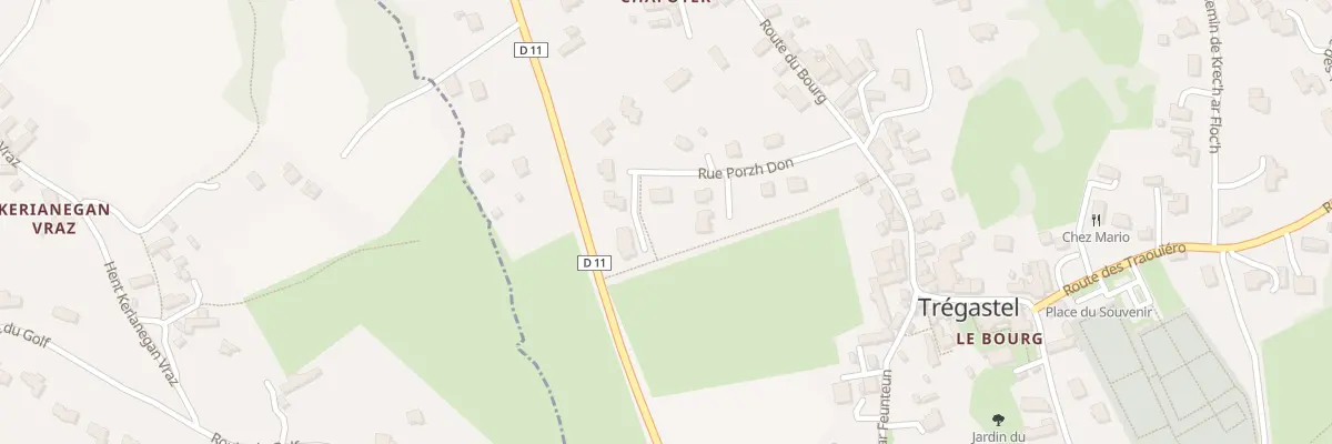Plan du 6 Rue Porzh Don à Trégastel