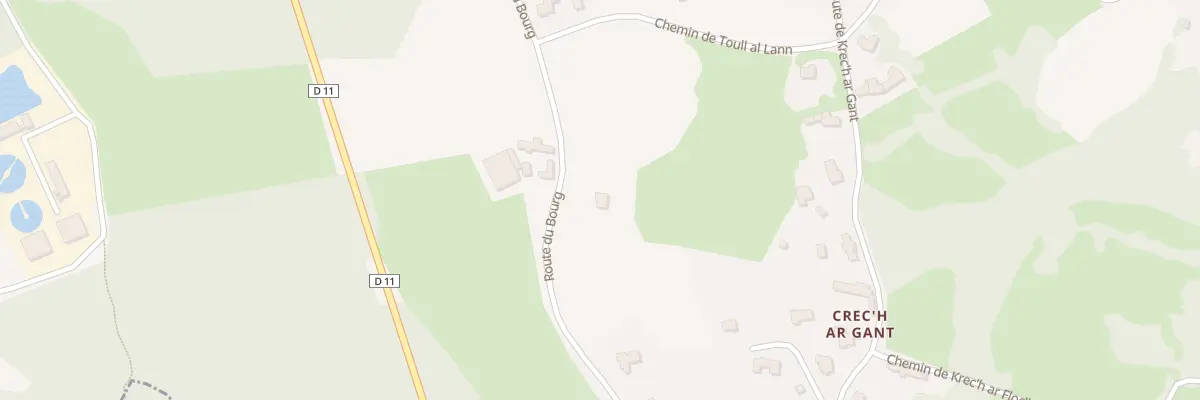 Plan du 61 Rte du Bourg à Trégastel