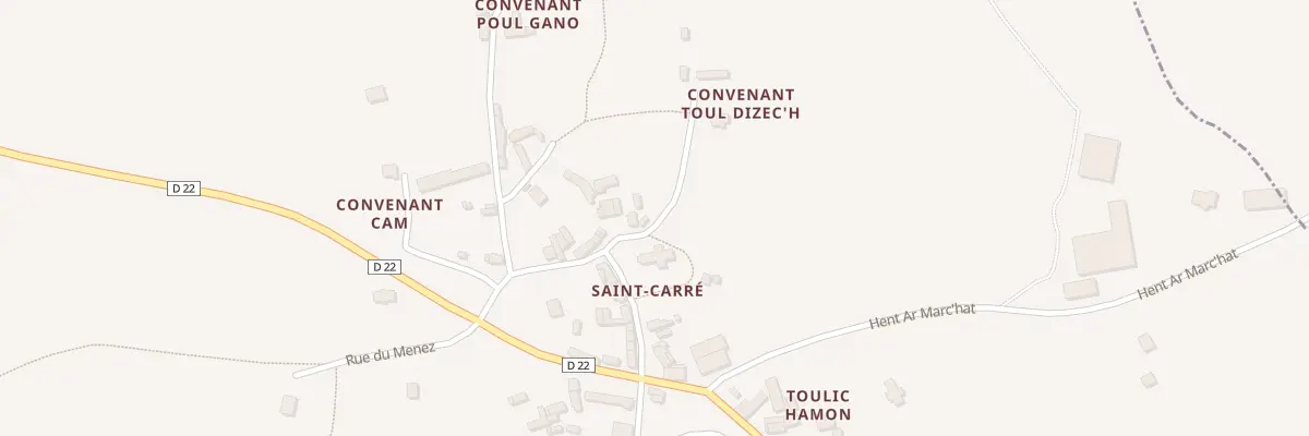 Plan du 7 Saint Carre à Lanvellec