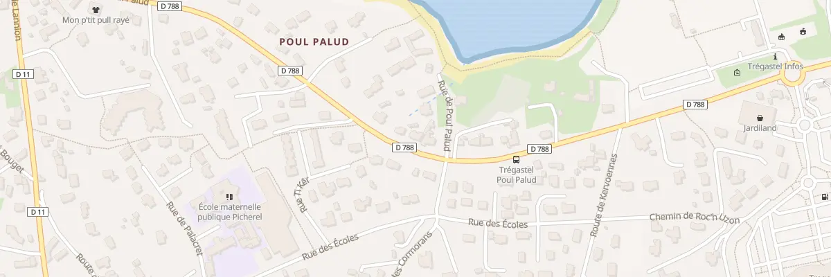 Plan du 68 Rue de Poul Palud à Trégastel