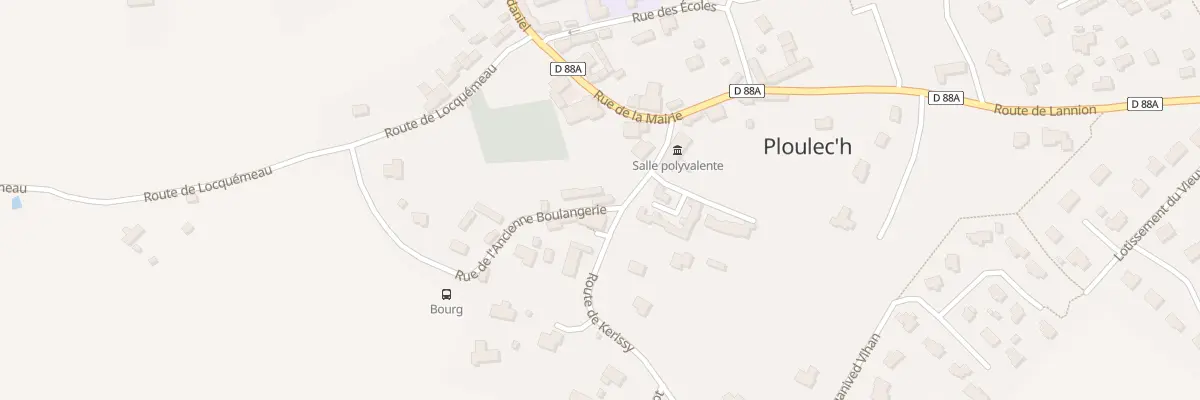 Plan du 2 Rue de l’Ancienne Boulangerie à Ploulec’h