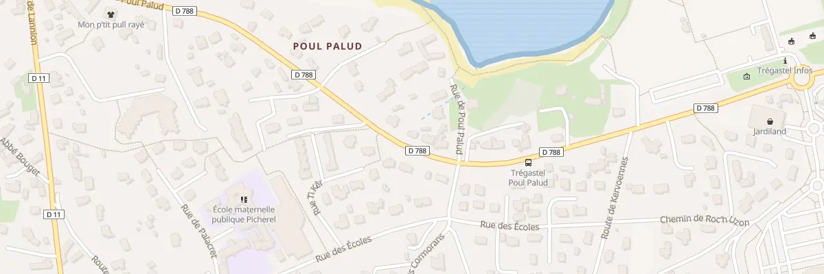 Plan du 66 Rue de Poul Palud à Trégastel