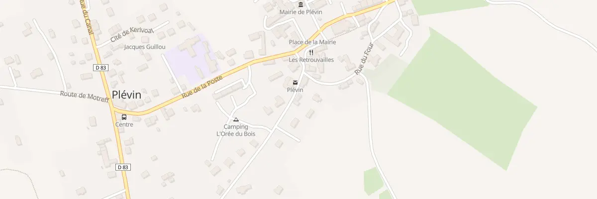 Plan du 5 Rue des Barrières à Plévin