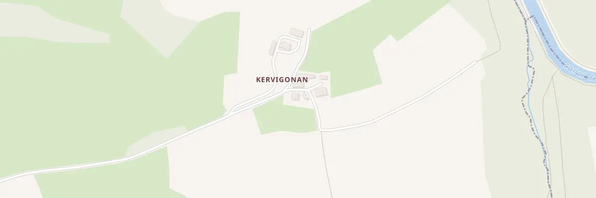 Plan du 1 Kervigonan à Plévin