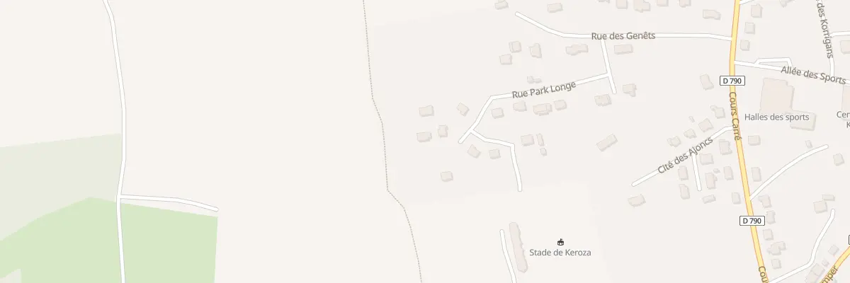 Plan du 26 Rue Park Longe au Faouët