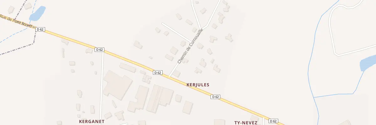 Plan du 2 Che de Cornouaille à Rédené