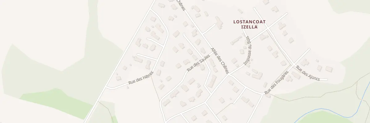 Plan du 1 Rue des Saules au Moustoir
