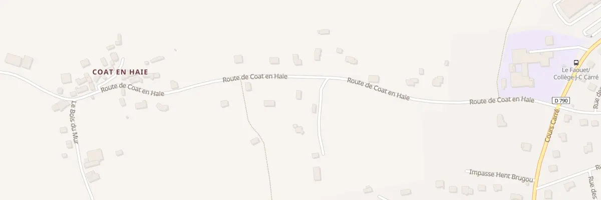 Plan du 5315 Coat en Haie au Faouët