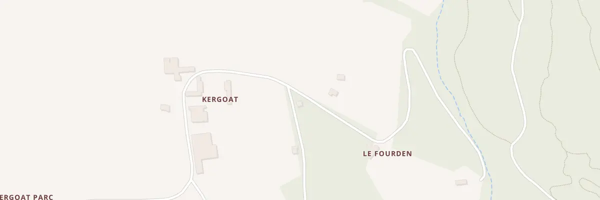 Plan du 14 Kergoat à Tréméven