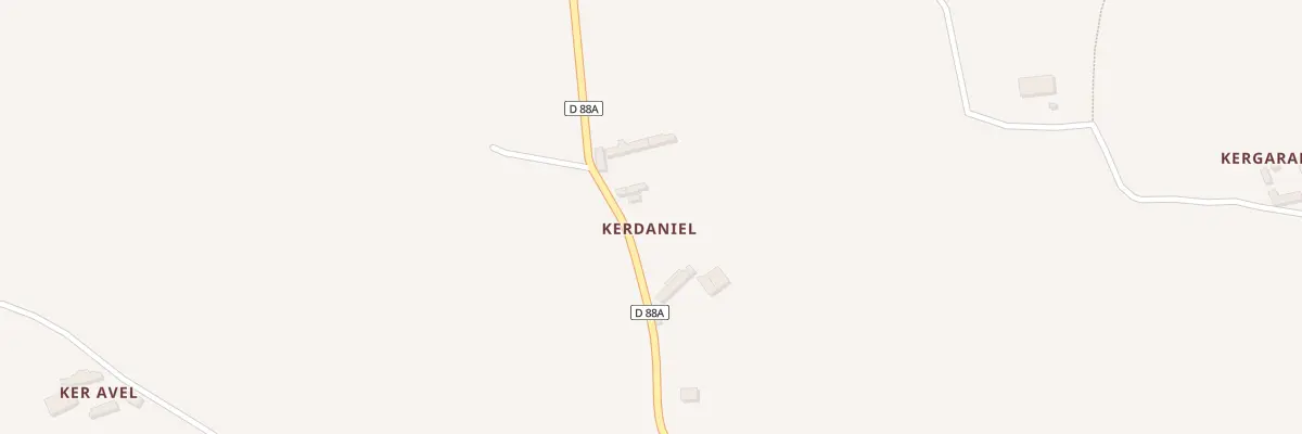 Plan du 8 Rte de Kerdaniel à Ploulec’h