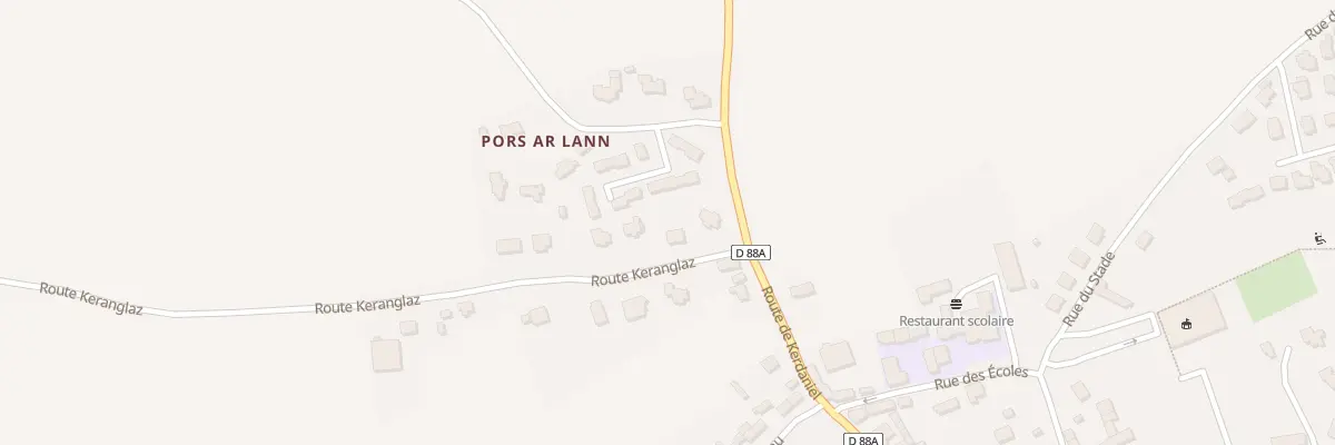 Plan du 4 Rte de Keranglas à Ploulec’h