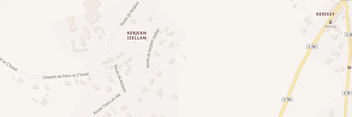 Plan du 7B Rte de Kerjean Izellan à Ploulec’h