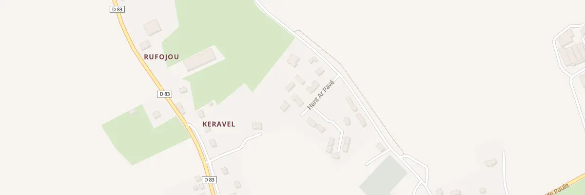 Plan du 18 Hent Ar Pavé à Plévin
