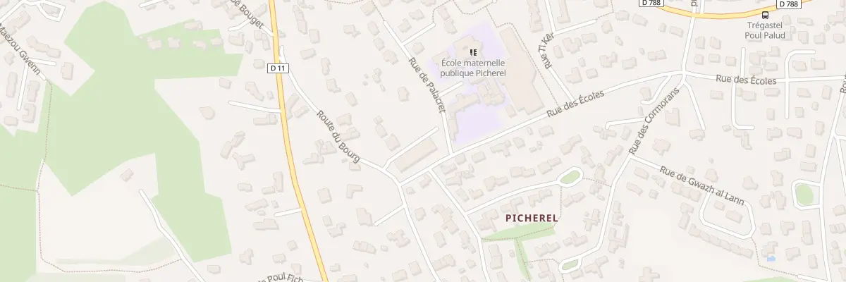 Plan du 105 Rte du Bourg à Trégastel