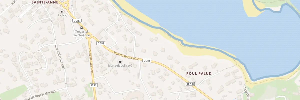 Plan du 30 Rue de Poul Palud à Trégastel