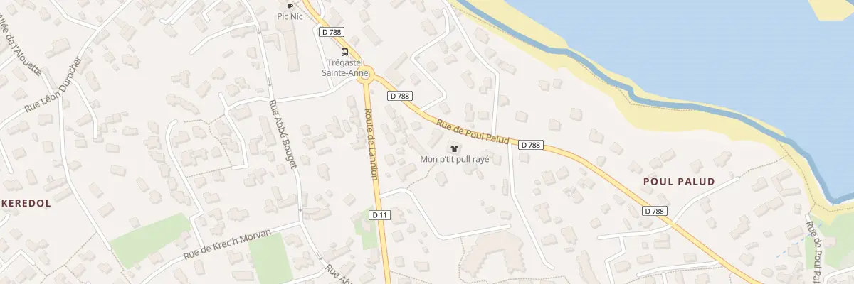 Plan du 9 Rue de Poul Palud à Trégastel