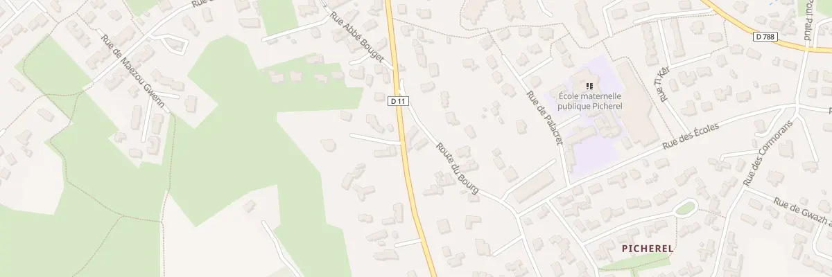 Plan du 104 Rte du Bourg à Trégastel