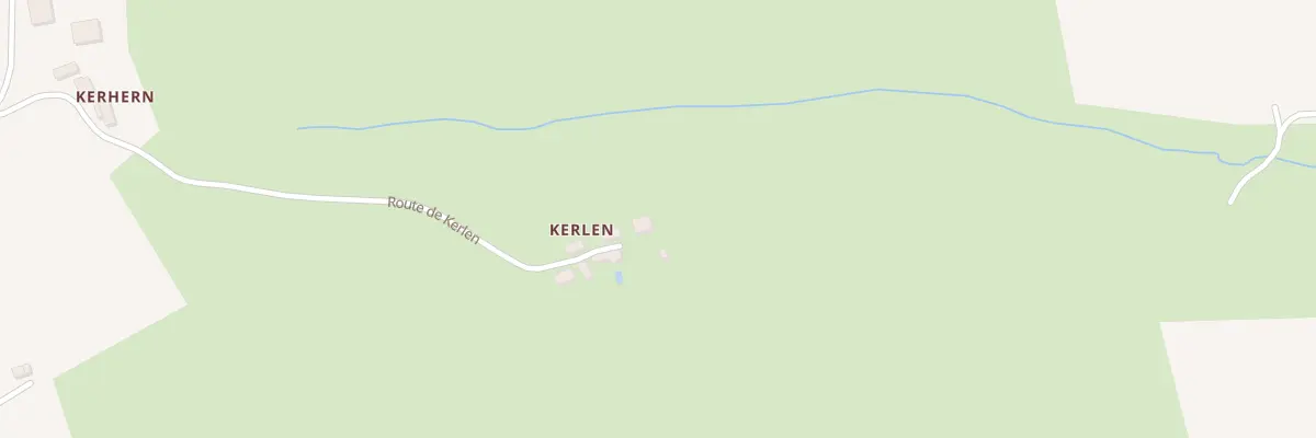 Plan du 5812 Kerlen à Lanvénégen