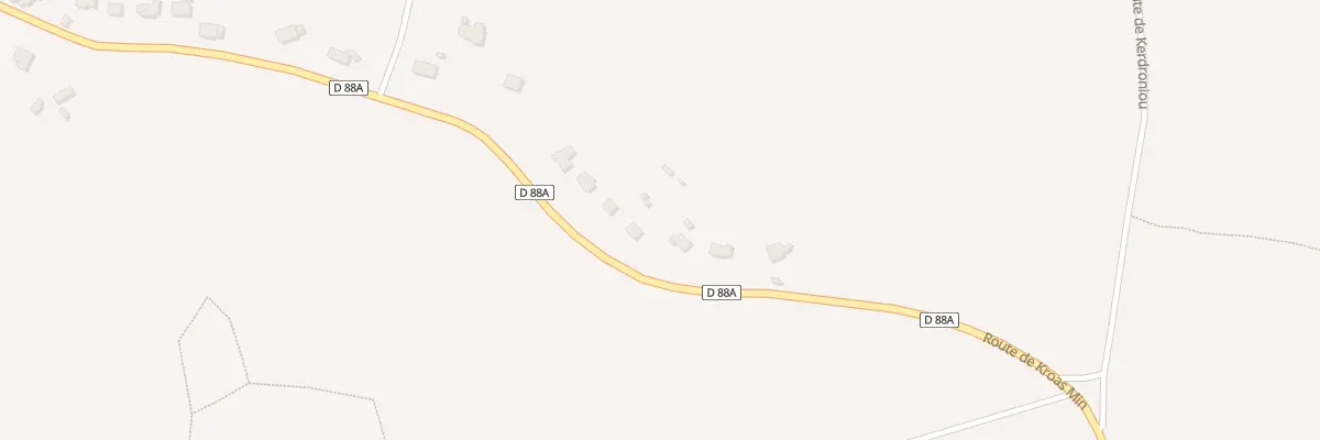 Plan du 6 Rte de Croas Min à Ploulec’h
