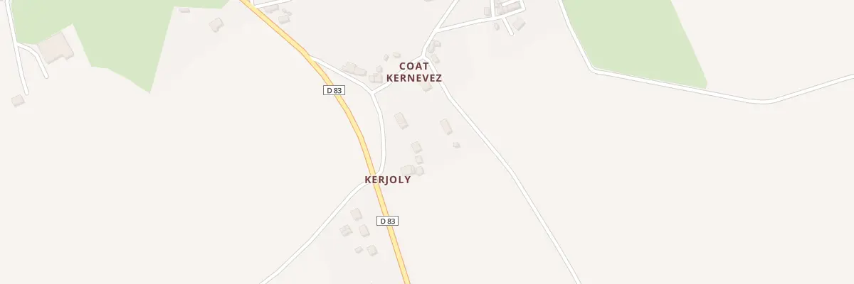 Plan du 5 Kerjoly à Plévin