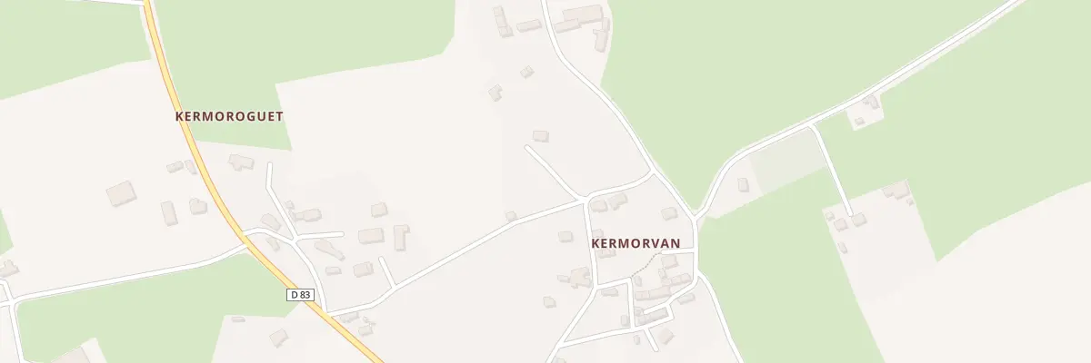 Plan du 7 Kermorvan à Plévin