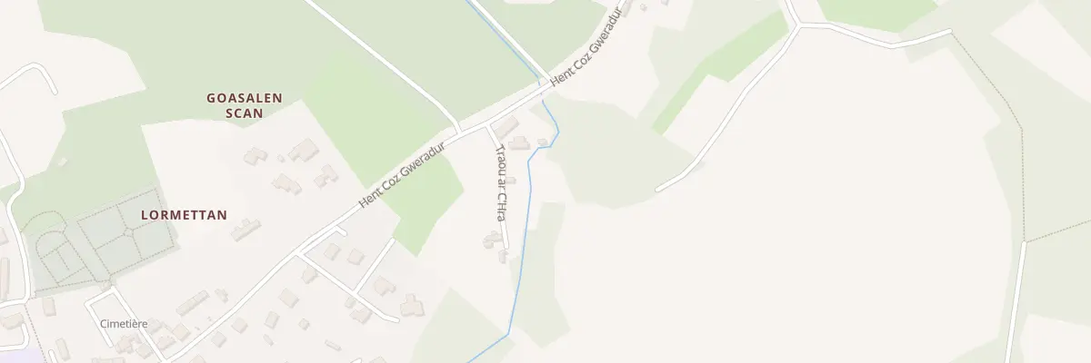 Plan du 40 Hent Coz Gweradur à Pleumeur-Bodou