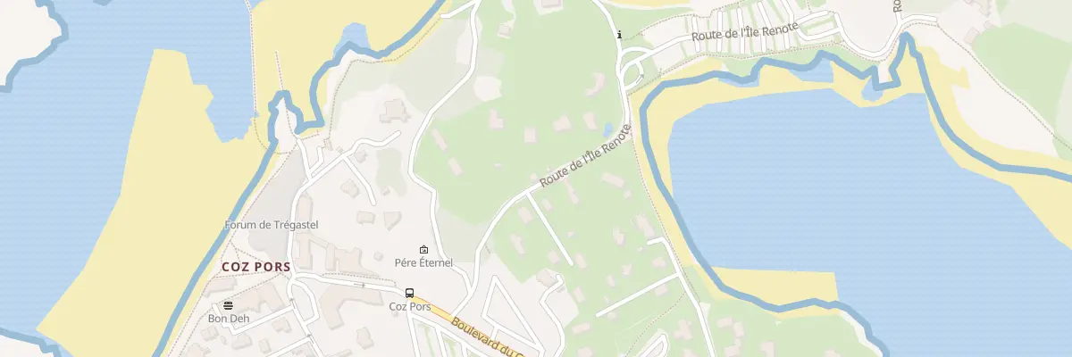 Plan du 5760 Coz Pors à Trégastel